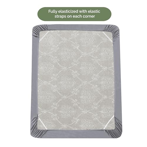 Elegant Comfort 1500 Premium Hotel Quality 18-21 Inches Deep - Extra Deep Pocket Single Fitted Sheet for High Mattress, Luxury and Softest, Smart Pocket - Wrinkle Free, Twin/Twin XL, Gray Elegant Comfort