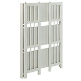 Casual Home 3-Shelf Folding Stackable Bookcase (27.5" Wide)-White Casual Home