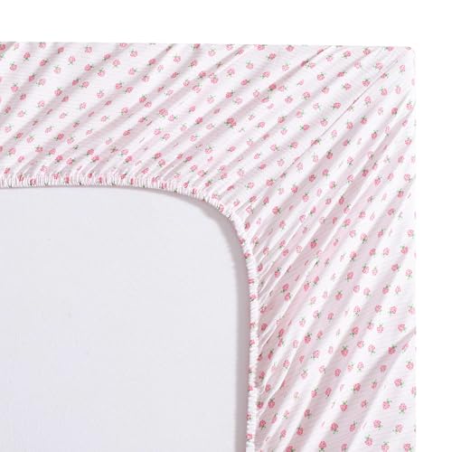 Laura Ashley Kids - Twin XL Sheet Set, Soft & Wrinkle-Resistant Toddler Bedding Set, Deep Pockets, Girl Bed Sheets with Matching Fitted Sheet & Pillowcase (Sweet Lady Bugs Pink) Laura Ashley