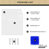 AiScrofa Filament Storage Bag Vacuum Kit with Two Sizes - 19 PCS Cleaning Drying Sealed 10 Bags for 3D Printer Filament with Desiccants/Humidity Indicator (Vacuum Bags Kit 1 Pack（only Bags) AiScrofa