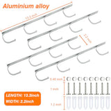 SUMERX Fishing Rod Holders, 4 Pack Wall or Ceiling Mounted Fishing Pole Holders for Garage, Aluminum Fishing Rod Rack Organizer for Universal Fit SUMERX