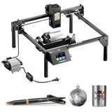 Longer RAY5 20000mW Laser Engraver with Air Assist Kit, 4-in-1 Chuck jaw kit, and 12 Pcs Raiser, CNC, App Offline Control, DIY Engraving Tool for Metal/Glass/Wood, Class 4 Longer
