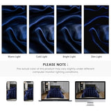 Satin Comforter Set King Silk Like Silky Bedding Set Luxury Hotel Silky Bed Home Deocr Navy Blue Soft Down Comforter Silky Quilt Set Bedding_Dreamer
