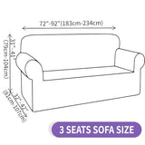 ZNSAYOTX Super Stretch Couch Cover (72"-92") Universal Sofa Covers with Elastic Bottom, Dog Cat Pets Friendly Washable Furniture Protector Fitted Sofa Slipcovers Stay in Place (Dark Grey, Sofa) ZNSAYOTX