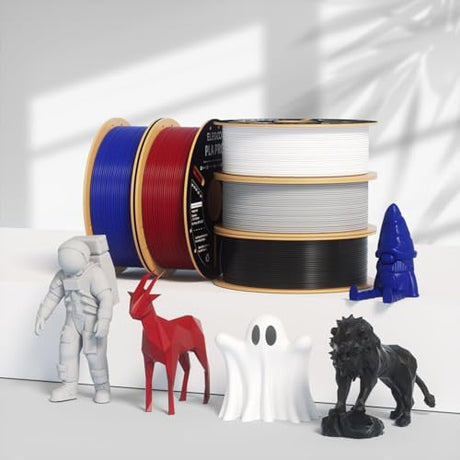 ELEGOO PLA PRO Filament 1.75mm Black 1KG, 30-250mm/s Printing Speed Improved Rigidity 3D Printer Filament Dimensional Accuracy +/- 0.02mm, 1kg Spool (2.2lbs) ELEGOO