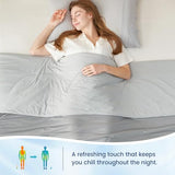 Cozy Bliss Cooling Comforter King Size, Reversible Lightweight Cooling Blankets for Hot Sleepers and Night Sweats, Q-Max>0.45 Soft Breathable Silky Smooth Summer Comforter, Cool Grey, 106"x90" Cozy Bliss