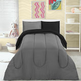 Utopia Bedding Black/Grey Kids Comforter Set with 2 Pillow Shams, 3 Piece Soft Microfiber Twin Bed Comforter with Pillow Shams, Printed Kids Bedding for Boys and Girls, Breathable, Easy Care Utopia Bedding
