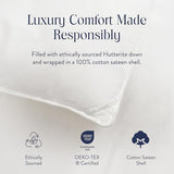 Brooklinen Lightweight Canadian Down Comforter, Breathable Summer Duvet Insert, 100% Cotton Sateen Shell, Ultra-Soft Fluffy Bedding, Baffle Box, Secure Duvet Loops - Full/Queen Brooklinen