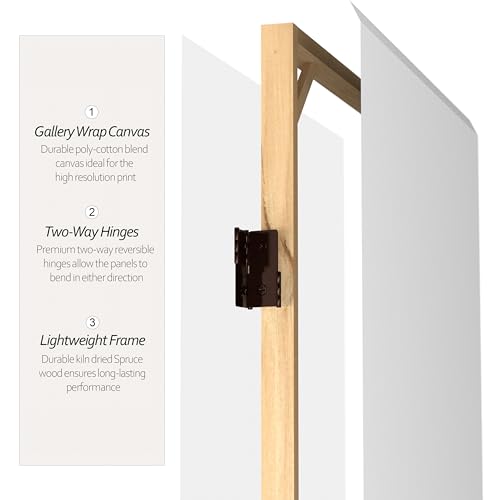 Red Lantern Do It Yourself Blank Canvas Room Divider, 7 Foot - 8 Panels Red Lantern