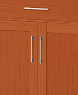 Hodedah Kitchen Island with Spice Rack, Towel Rack & Drawer, Cherry Hodedah