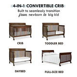 DaVinci Kalani 4-in-1 Convertible Crib in Espresso, Greenguard Gold Certified DaVinci