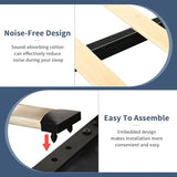 IMMERSTABLE King Size Bed Frame with 4 Storage Drawers, Upholstered Bed Frames with Headboard, RGB LED Lights, Heavy Duty Metal and Wood Slat Support, No Box Spring Needed, Easy Assembly, Black IMMERSTABLE
