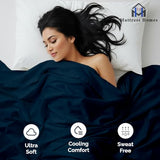 Full Size Flat Bed Sheet - Hotel Quality Luxury Single Wrinkle Free & Fade Resistant Flat Sheet - Extra Soft, Breathable Bedding for Women, Men, Kids & Teens- Navy Blue Flat Sheet Only Mattress-Homes