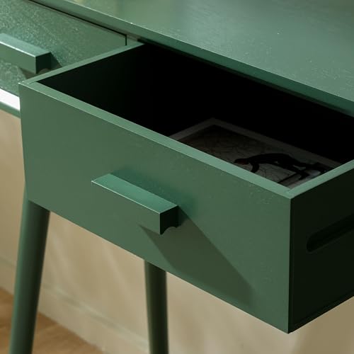 SAFAVIEH Home Collection – Dean Garden Green 2-Drawer Console Table, Mid-Century Modern Entryway & Living Room Accent (COF5701G) SAFAVIEH