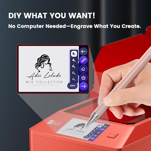 AlgoLaser 5W Smart Laser Engraver Machine, Class 1 Portable Laser Cutter with Built-in 2.0 AlgoOS System, No Computer Required, Laser Engraving for Wood, Acrylic, Leather. AlgoLaser