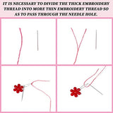 INFUNLY 4 Sets Cat Embroidery kit DIY Embroidery Kit for Beginners Cat Embroidery Set Plant Cats Cross Stitch Kit for Adults with Plastic Embroidery Hoops Threads and Instructions