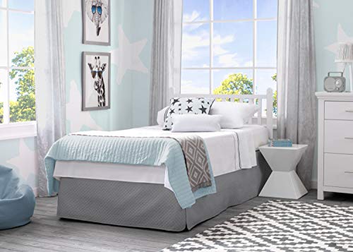 Delta Children Emery Mini Convertible Baby Crib with 2.75-inch Mattress, Bianca White - WoodArtSupply