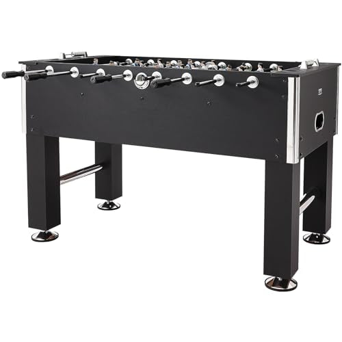VEVOR Foosball Table, 55 inch Standard Size Foosball Table, Indoor Full Size Foosball Table for Home, Family, and Game Room, Soccer with Foosball Table Set, Includes 4 Balls and 4 Cup Holders VEVOR