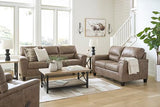 Signature Design by Ashley Navi Modern Loveseat with Removable Cushions, Dark Brown Signature Design by Ashley