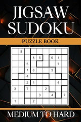 Jigsaw Sudoku Puzzle Book: 200 Medium to Hard Irregular Sudoku Puzzles with Solutions | Large Print Jigsaw Sudoku, only 2 Puzzles per Page | Challenge your Mind with Sudoku Variants WoodArtSupply