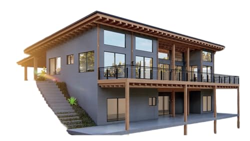 Plans for 5-Bedroom House with Walkout Basement & Mezzanine – Includes Architectural, Electrical, Plumbing & HVAC Plans