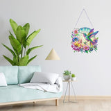 VNRGG Hummingbird Diamond Art suncatcher,DIY Special Shape Hanging Diamond Art,Suitable for Sparkling Garden, Window Wall Decoration Painting,Box Set. VNRGG