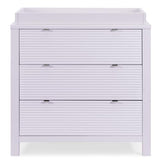Delta Children Cassie 3 Drawer Dresser with Changing Top and Interlocking Drawers, Lilac Delta Children