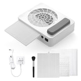 Aokitec Nail Dust Collector with Reusable Filters, Powerful Nail Vacuum Fan with Disposable Filter Cotton Dual-use Electric Dust Collection Machine Aokitec