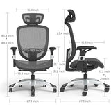 STAPLES Hyken Ergonomic Office Chair | Adjustable Lumbar Support with Breathable Mesh, Swivel Desk Chair for Home Office, Black STAPLES