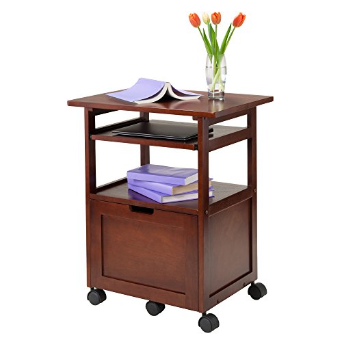 Winsome Piper Home Office, Walnut, 24.02"W x 29.65"H x 17.32"D Winsome