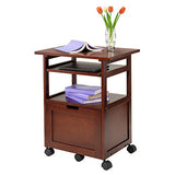 Winsome Piper Home Office, Walnut, 24.02"W x 29.65"H x 17.32"D Winsome