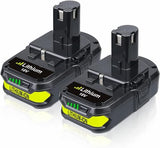 FERRYBOAT 2Pack 3600mAh P102 Replacement for Ryobi 18V Battery Compatible with Ryobi 18 Volt Battery Lithium-ion P102 P103 P104 P105 P107 P108 P109 P122 P190 FERRYBOAT