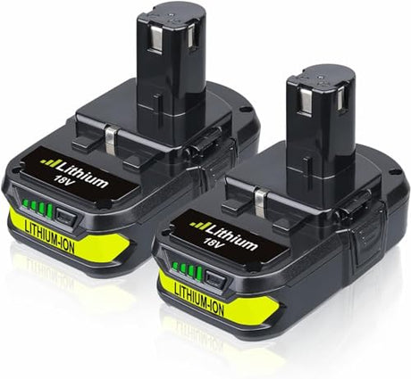 FERRYBOAT 2Pack 3600mAh P102 Replacement for Ryobi 18V Battery Compatible with Ryobi 18 Volt Battery Lithium-ion P102 P103 P104 P105 P107 P108 P109 P122 P190 FERRYBOAT