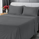 Utopia Bedding Full Sheet Set - Jersey Knit Sheets 4 Piece – Cotton – Soft T-Shirt Stretchy Sheets (Heather Dark Grey) Utopia Bedding