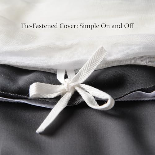 CUDDLE DREAMS Lightweight Silk Filled Comforter for Summer, Detachable Tencel Duvet Cover for Easy Care, Naturally Breathable (Steel Gray, Twin) CUDDLE DREAMS