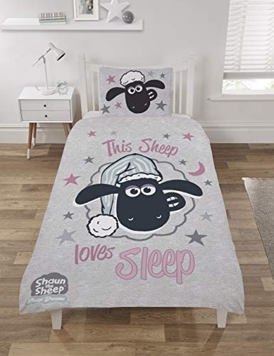 Shaun the Sheep Love Sleep Single Duvet Cover Set Shaun the Sheep