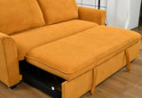 Siutco Product Name 78 Inch 3 in 1 Convertible Sleeper Sofa Bed, Modern Fabric Loveseat Futon Sofa Couch w/Pullout Bed, Small Love Seat Lounge Sofa w/Reclining Backrest, Furniture for Living Room(Oran Siutco