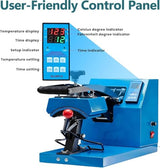 Simple Deluxe Hat Heat Press Machine for Caps, Curved 3.2" x 5.5" Plate, LED Digital Temperature Control 32°F–570°F with Memory Mode, Ideal for Logo, Name and Patch Transfers on Various Caps Simple Deluxe