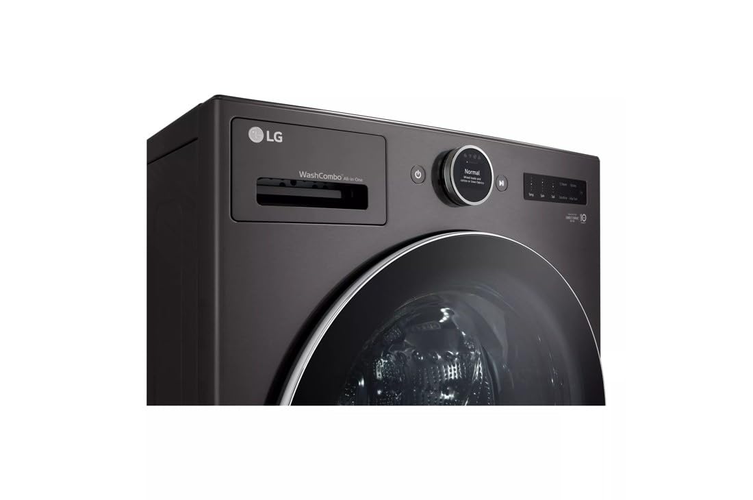 LG WM6998HBA Ventless Washer/Dryer Combo LG WashCombo All-in-One 5.0 cu. ft. Mega Capacity with Inverter HeatPump Technology and Direct Drive Motor LG