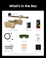 AlgoLaser 3W Mini Laser Engraver Machine - Small Laser Engraver for Beginner & DIY,8000mm/min High Speed & 150x150mm Work Area & Tilt Detection,Portable Laser Engraving for Wood, Leather, Plastic AlgoLaser