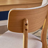Christopher Knight Home Abrielle Mid-Century Modern Dining Chairs with Rubberwood Frame, 2-Pcs Set, Light Beige / Natural Oak Christopher Knight Home