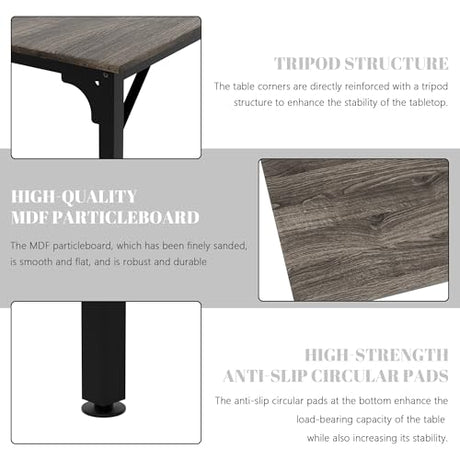 LayBurst 6.5ft Conference Table with Flexible Configuration,Conference Room Table with Adjustable Footpads,Stable Structure,Large Rectangle Seminar Table for 4-22Person LayBurst