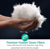 APSMILE Lightweight All-Season Down Feather Fibers Comforter Queen/Full Duvet Insert for Hot Sleepers/Warm Weather- Ultra-Soft High Fill-Power Hotel Collection Comforter, Thin Light Warmth(90"x90") APSMILE