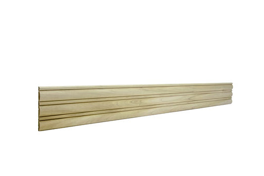 1546-4FTWHW Unfinished White Hardwood Large & Small Reed Panel Moulding - WoodArtSupply