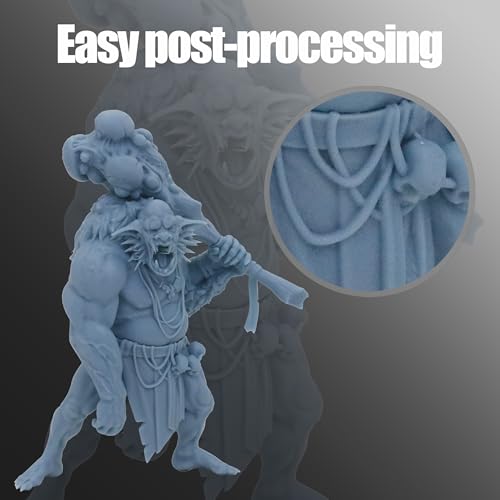 MakerCubic3 Fast ABS-Like 3D Printer Resin. 405nm Band Curing, Non-Brittle High Precision 3D Printing Liquid ABS-Like Photopolymer, Resin for LCD DLP 3D Printing(500g) (Grizzly) MakerCubic³