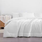 NTBAY Twin Comforter - Down Alternative Duvet Insert, All Season Bedding Quilted with Corner Tabs, Machine Washable, Soft Comforter Only, White NTBAY