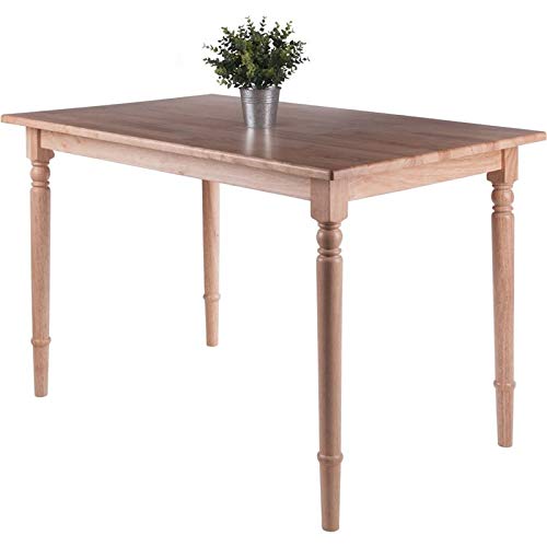 Pemberly Row Transitional Solid Wood Dining Table in Natural Pemberly Row