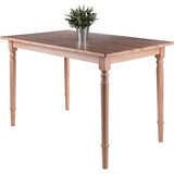 Pemberly Row Transitional Solid Wood Dining Table in Natural Pemberly Row