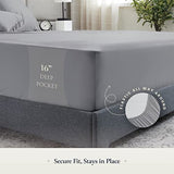 BELADOR Silky Soft Full Sheet Set - Luxury 6 Piece Bed Sheets for Full Size Bed, Secure-Fit Deep Pocket Sheets with Elastic, Breathable Hotel Sheets and Pillowcase Set, Wrinkle Free Oeko-TEX Sheets BELADOR