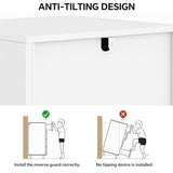 Steehoom Metal Cabinet with Lock Steel Storage Locker Lockable 4 Tier Bathroom Cabinet Changing Room Employee Locker for Home, Office, School, Gym, Garage (White, 15.75" D x 15.75" W x 49.21" H) Steehoom